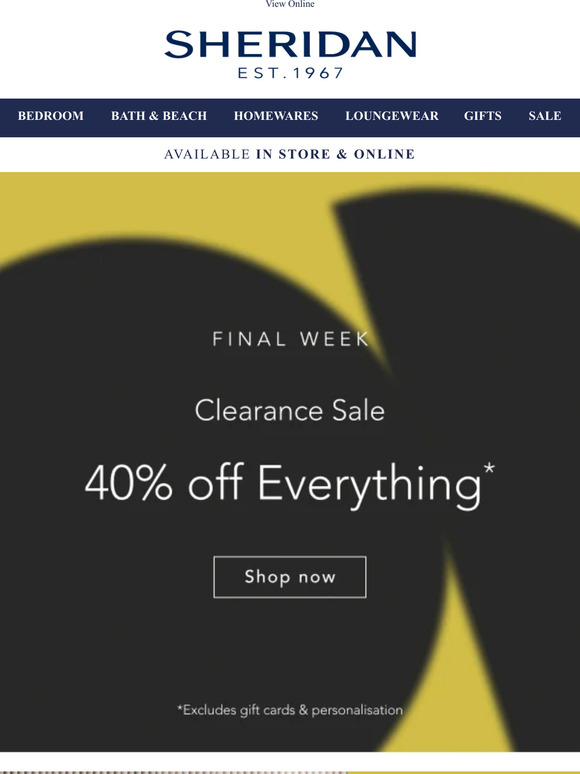 One Week Left: Shop Final Clearance
