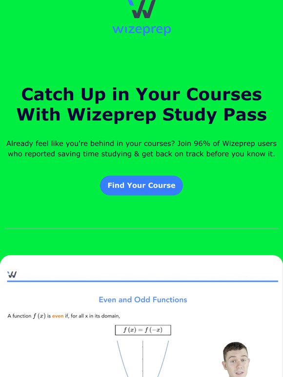 Catch Up in Your Courses With Wizeprep Study Pass
