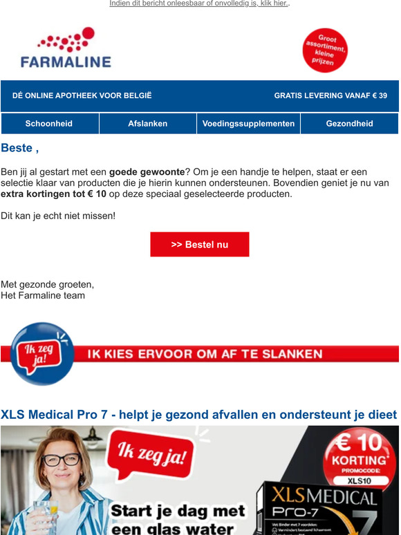 Tot € 10 extra korting om te starten met jouw goede gewoonte