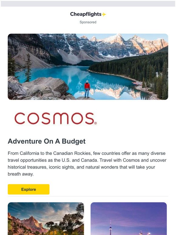 Affordable North America Getaways with Cosmos