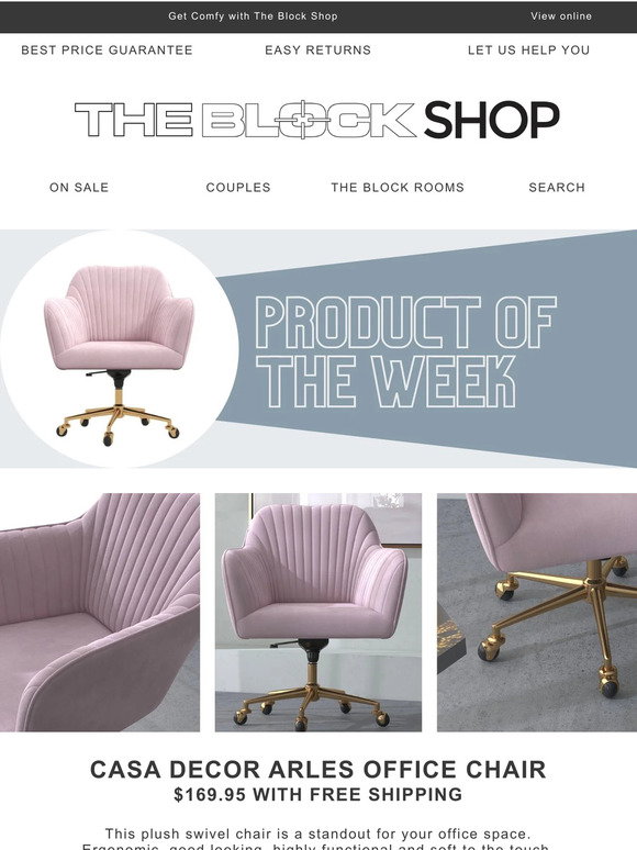 The Block Shop Product of the Week + Find the Right Office Chair Milled