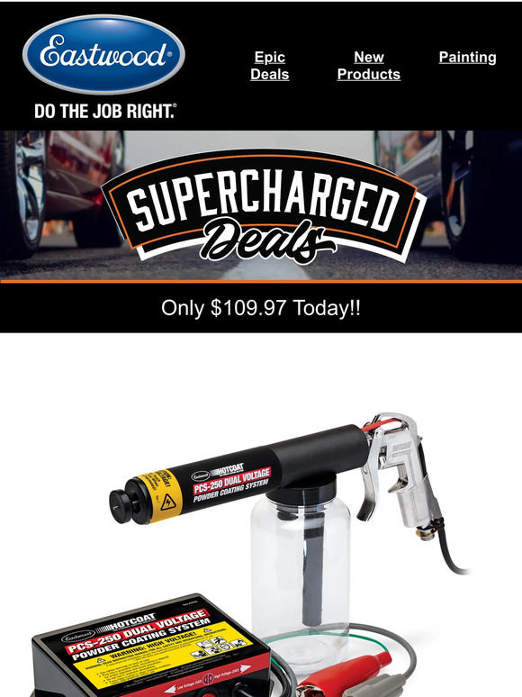 🔋Super Charged Dual Voltage Powder Gun Save 50! Milled