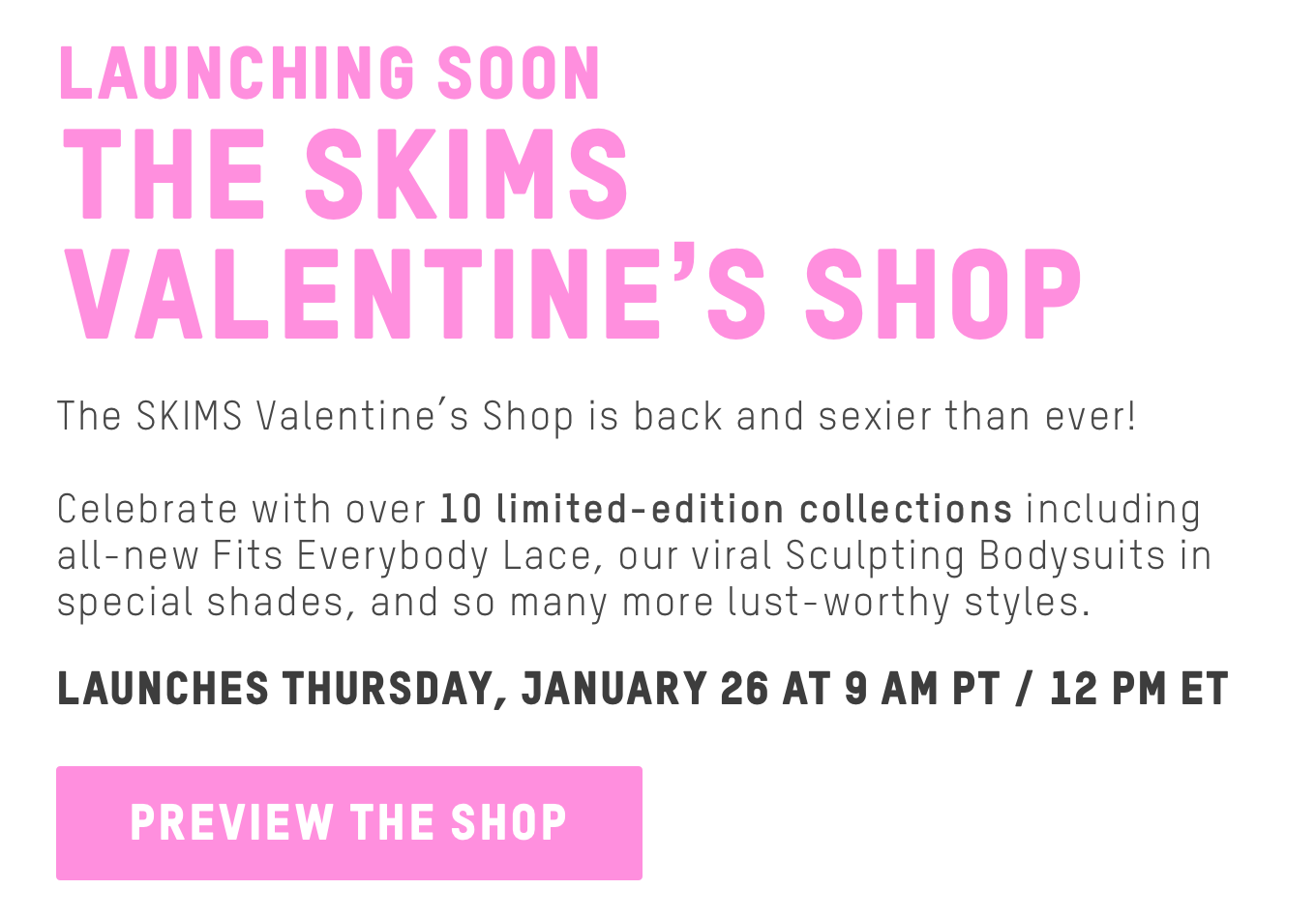 Shop Skims Valentines Day Collection 2023 Ft. Mia and Lucia from