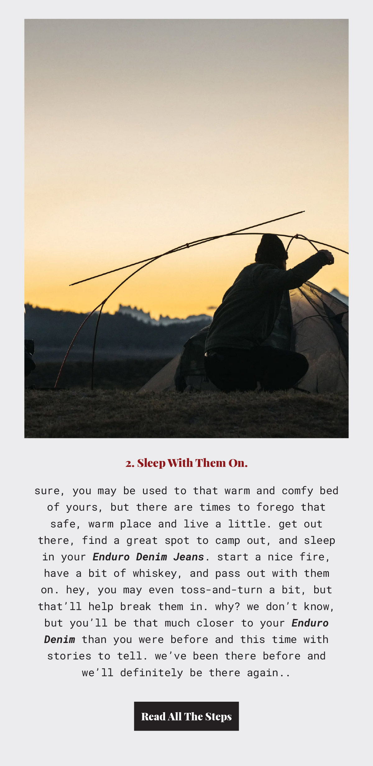 Iron and Resin How To Properly Break In Your Denim. Milled