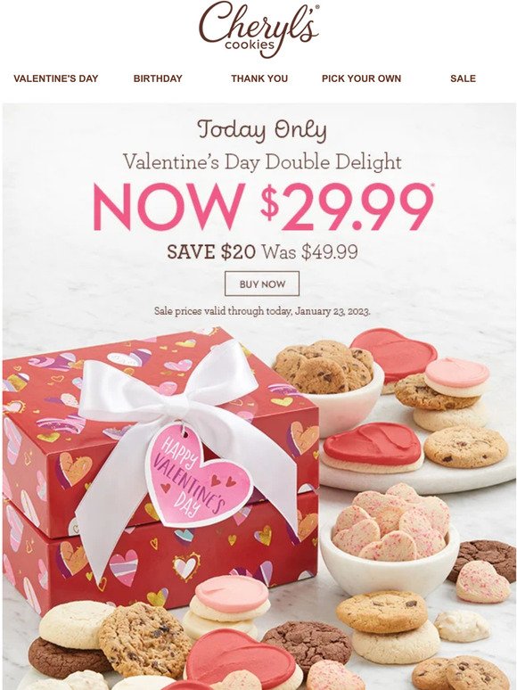 One day only! Just $29.99 for a two-box cookie tower.