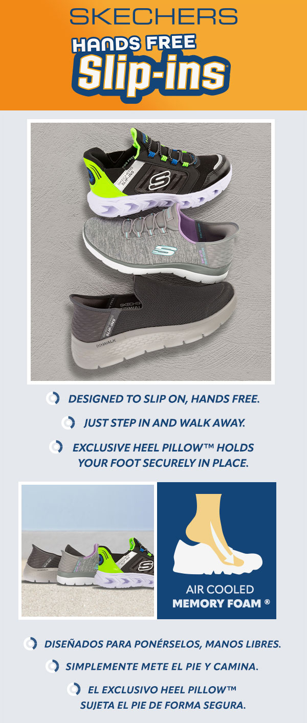 Shop WSS: SKECHERS SLIP-INS! Just Step & Go | Milled