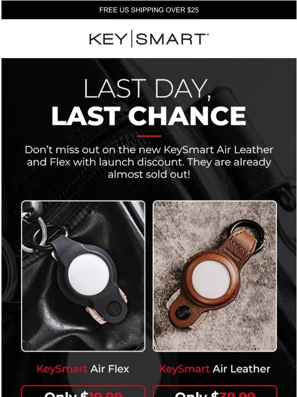 Last Chance: New KeySmart Air Leather & Flex