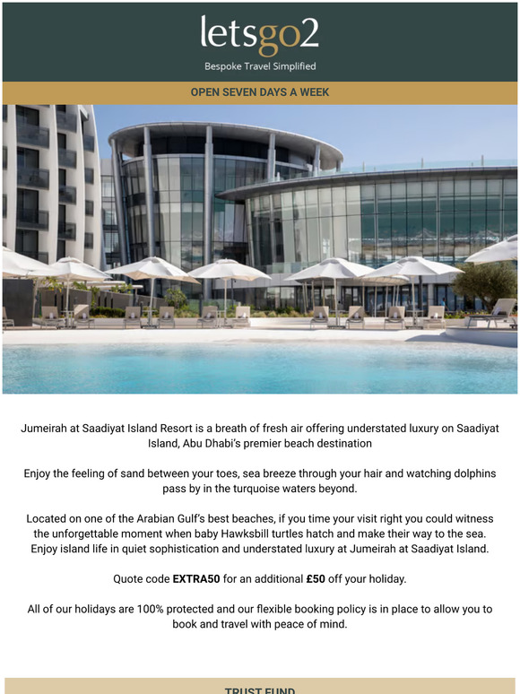 Abu Dhabi Sale! Jumeirah at Saadiyat Island