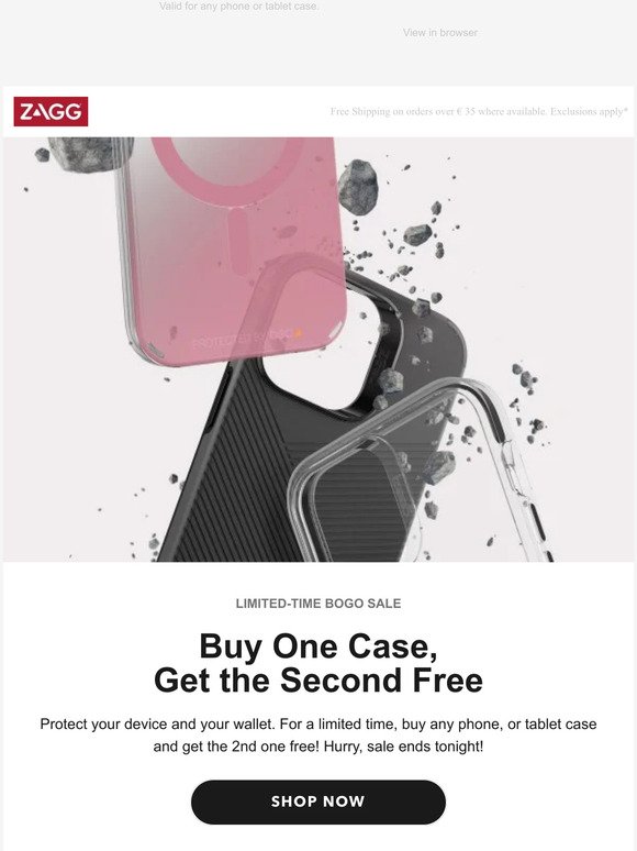 Buy One Case, Get One Free!