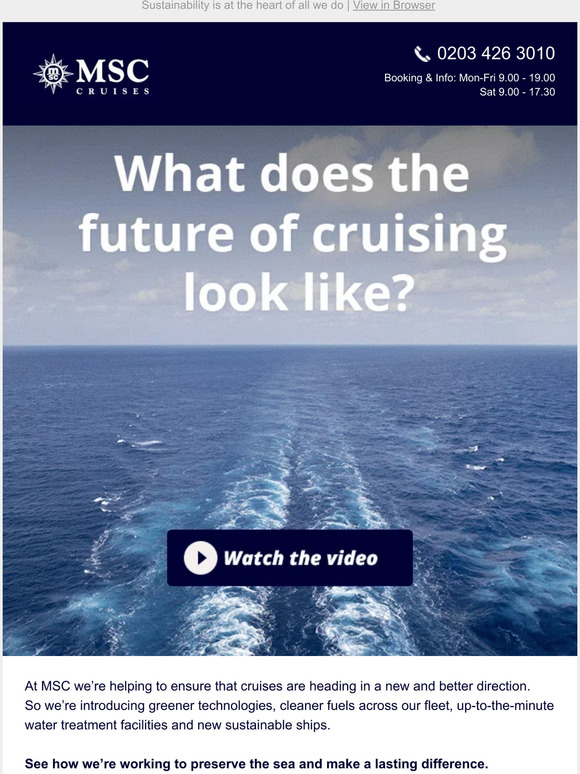 MSC Cruises UK: —, what does the future of cruising look like?  Milled