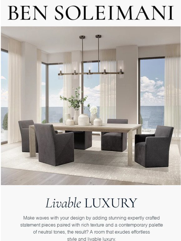 Livable Luxury | Shop Our Luxe Dining Room Offerings