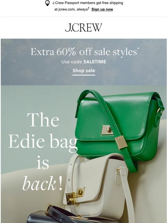 J.Crew: The Edie bag is back! | Milled