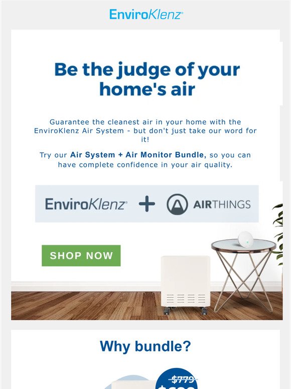 EnviroKlenz lets YOU be the judge of your air