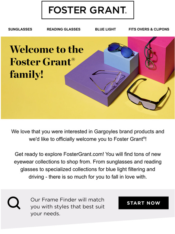Welcome to the Foster Grant family!