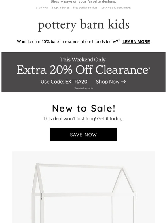Pottery Barn Great news! We just dropped prices (+ EXTRA 20 Off