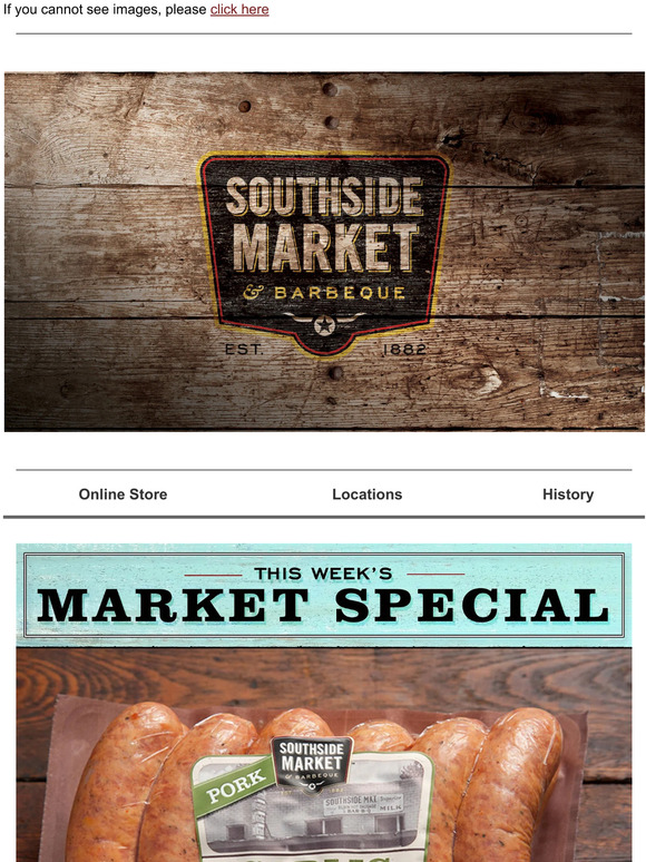 ON SALE - Smoked Pork GARLIC Sausage!