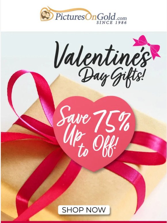 🔴 Hey, Save Up To 75% In Our Valentine's Day Blowout!
