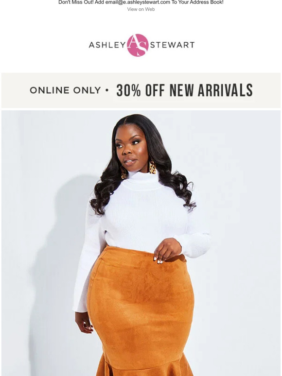 Ashley Stewart 👀 you won't see these styles in stores.... Milled