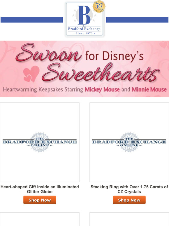 The Bradford Exchange Online 💌 Let Disney Deliver Romance this