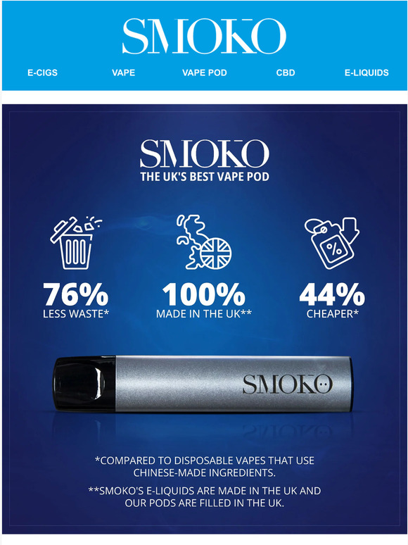 Limited Time Offer: 2 FREE Packs with our VAPE POD