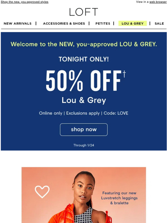 Lou & Grey Email Newsletters Shop Sales, Discounts, and Coupon Codes