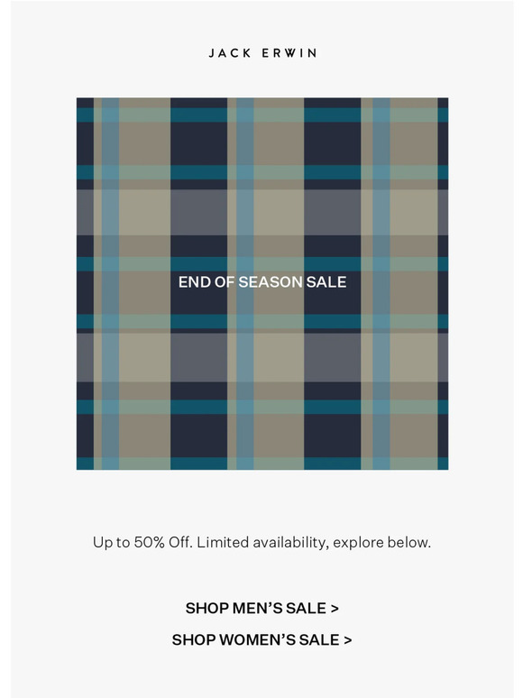 End of Season Sale is Now Live
