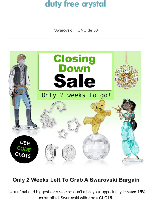 Closing Down Sale | Only 2 Weeks To Go!