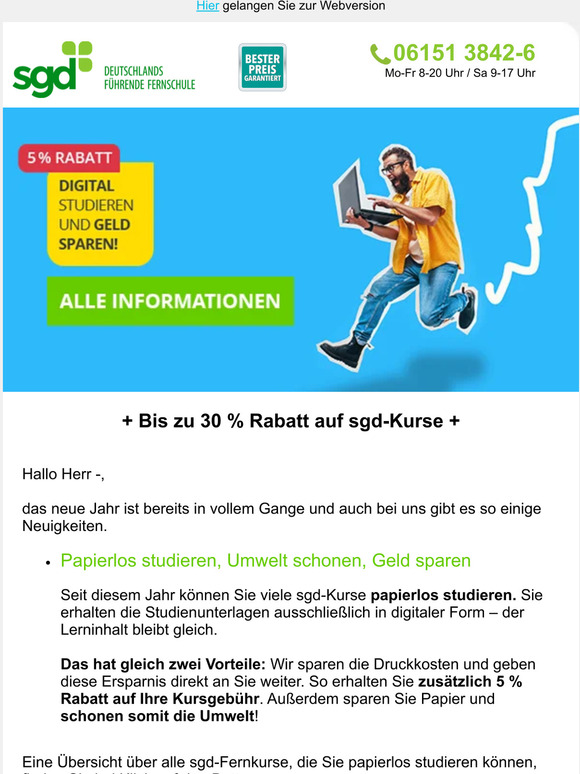 JETZT NEU: Papierlos studieren, Umwelt schonen, Geld sparen