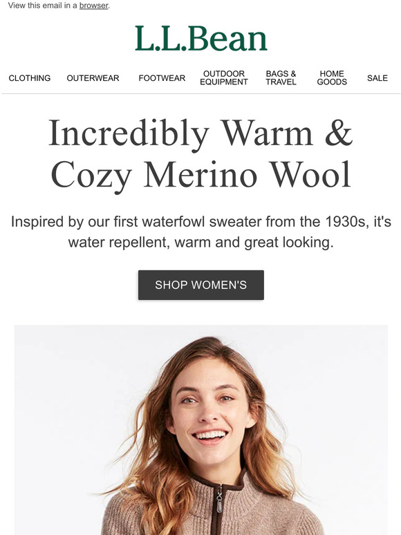 L.L.Bean The Iconic Waterfowl Sweater Milled