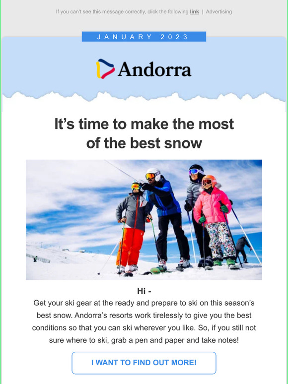 Enjoy skiing on the best snow