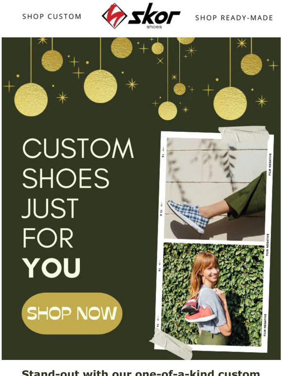 Step up your style with SKOR's custom kicks