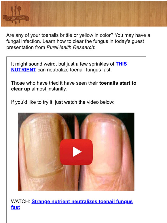 PaleoPlan Put This Spice In Your Shoes To Fix Toenail Fungus Milled