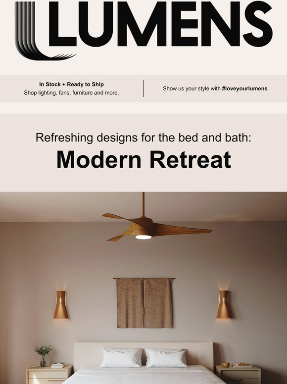Modern bed + bath designs for a refreshing retreat.