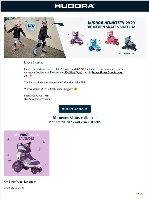 BRANDNEU & EXKLUSIV: Neue Skates von HUDORA 🛼💥