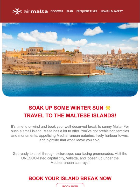 Beat the Winter Breeze | Travel to sunny Malta ☀