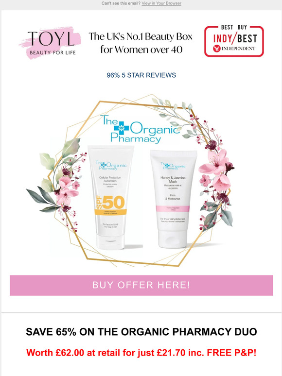 Save 65% on the Organic Pharmacy Duo