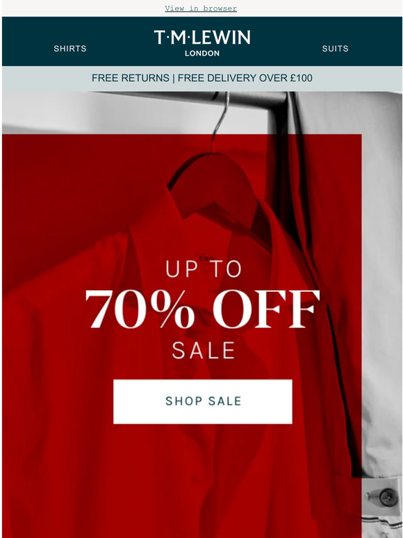 Final Reductions: Up to 70% off sale
