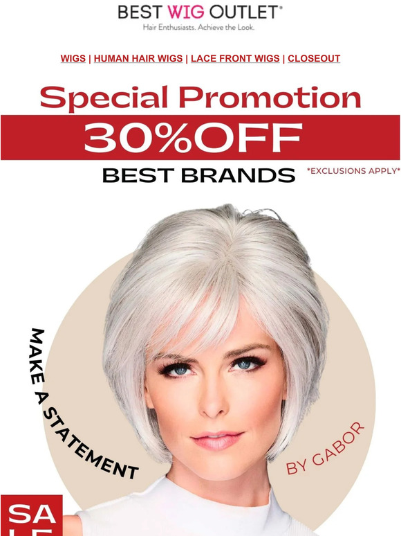Best Wig Outlet SPECIAL PROMOTION Milled