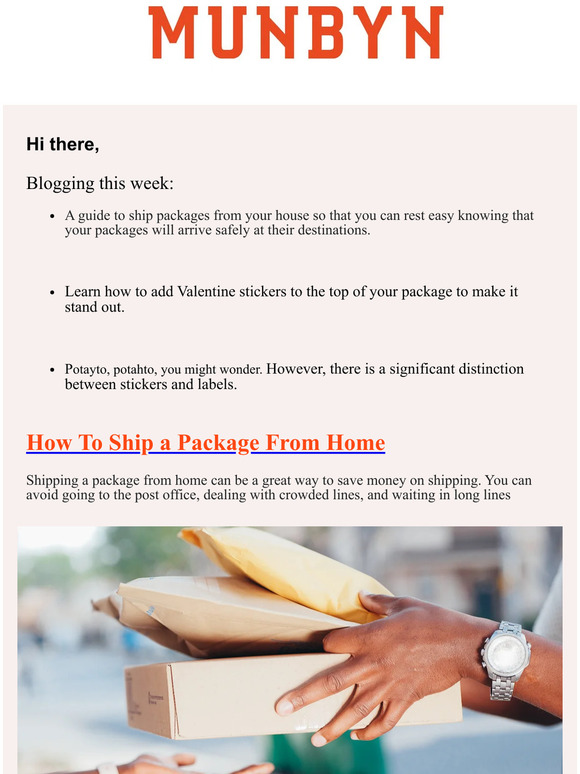 Ship packages from home can be easy!