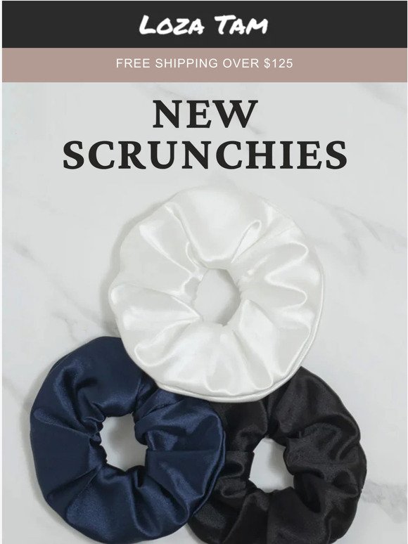 ➿ New: Satin Scrunchies