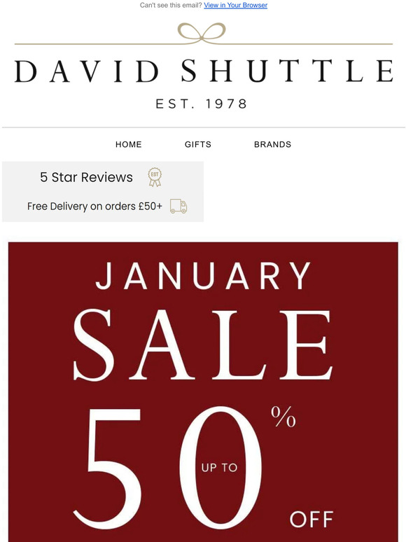 New Lines Added to January Sale -  up to 50% off ✨