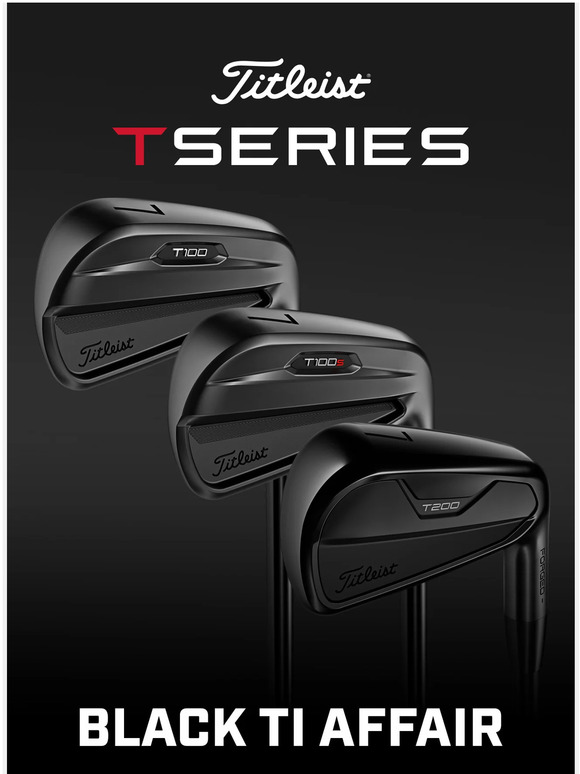Titleist Introducing New Limited Edition TSeries Black Irons Milled