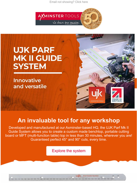 Axminster Tools UJK Parf Mk II Guide System Milled