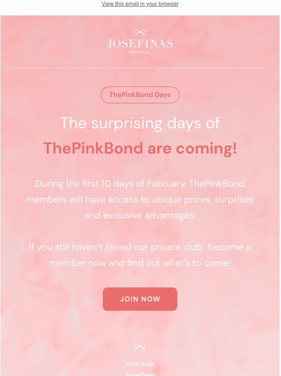 🎀 ThePinkBond Days are coming!