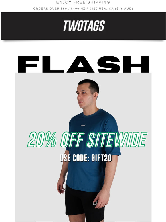 FLASH SALE: 20% off sitewide⚡️