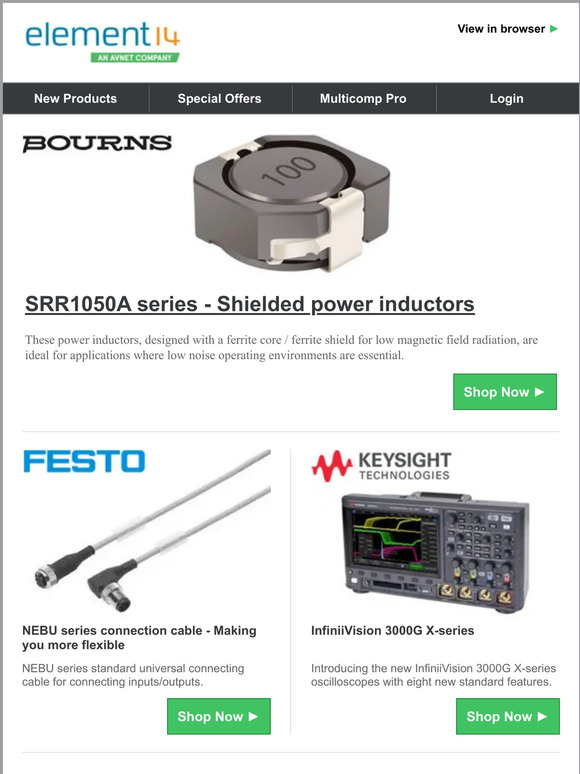 Explore our portfolio of popular electronic components