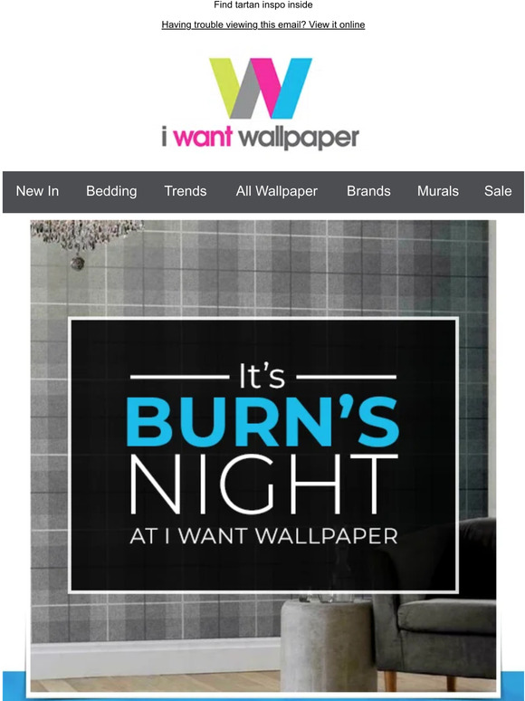 Burn’s Night | 10% off Tartan Wallpaper