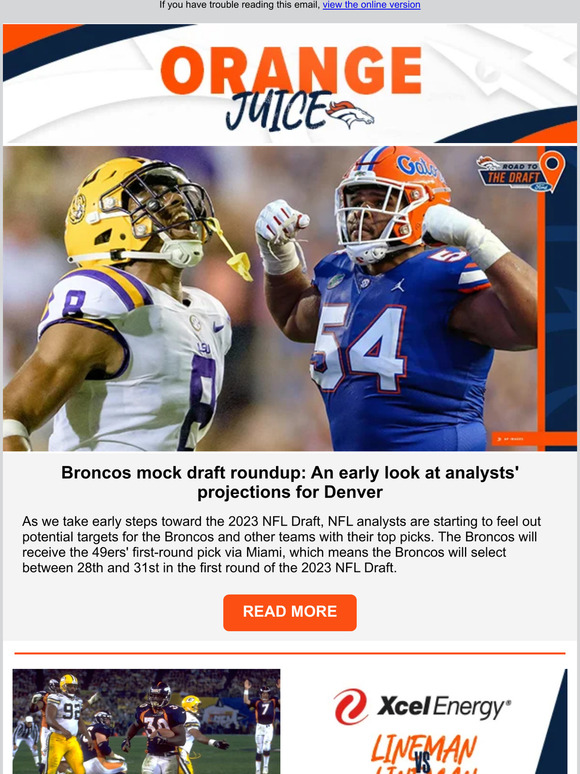 Broncos mock draft roundup: An early look at analysts' projections for  Denver