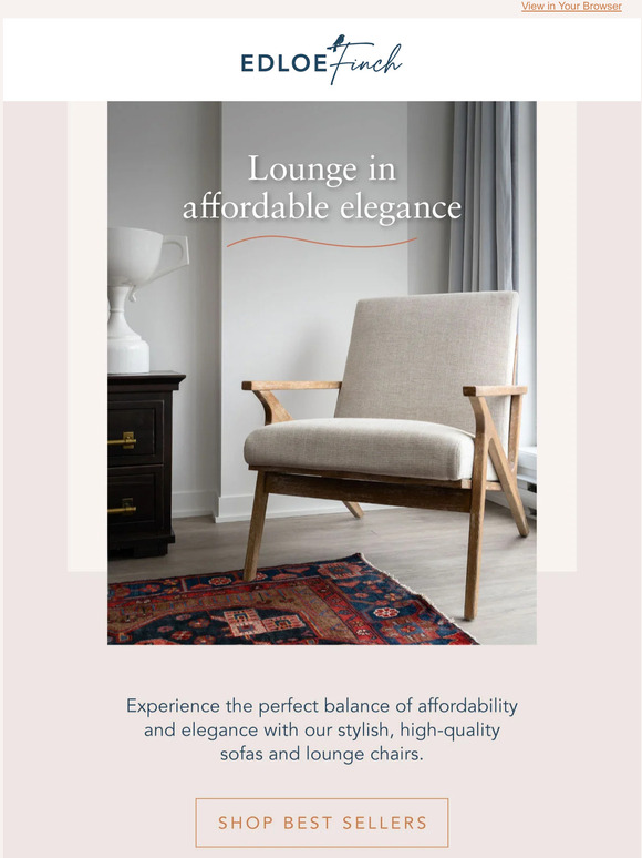 Modern, chic furniture