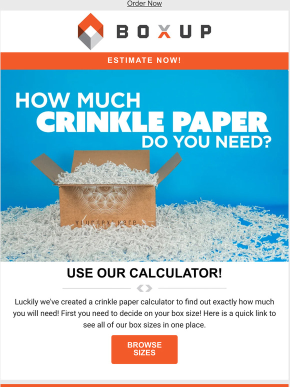 BoxUp How Much Crinkle Paper Do You Need? 📦 Milled